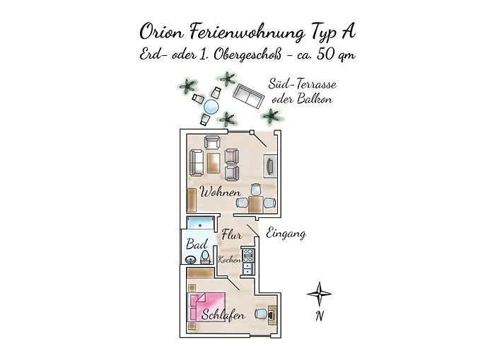 Gaestehaus Orion - 2 Апартаменты